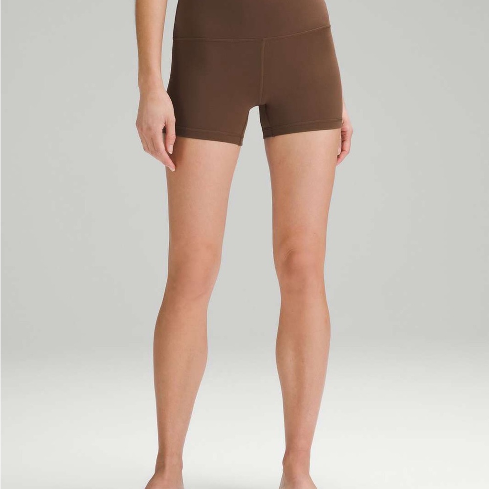 lululemon athletica brown align 4 inch shorts